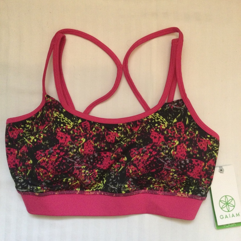 Gaiam Shine Bra Top Womens Medium NWT